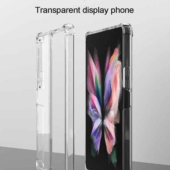 Samsung Galaxy Z Fold4 Hoesjes – Siliconen Backcover – Schokbestendig – Transparant-Ilumina Benelux