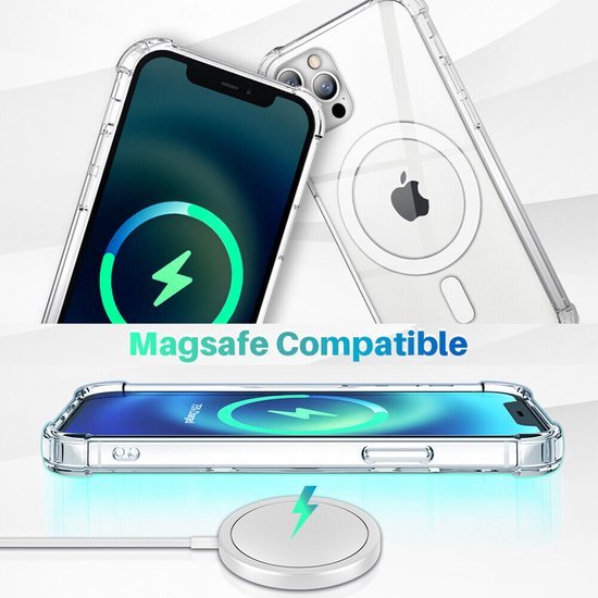 iPhone 13 Pro Max Hoesjes – MagSafe Compatibel – Magnetische Backcover – Schokbestendig – Tarantparant-Ilumina Benelux