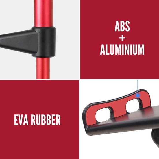 Tablethouder auto – Hoofdsteunhouder voor kinderen – Geschikt voor iPad/iPhone/Samsung Galaxy Tab – Verstelbaar – Rood