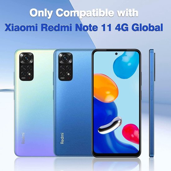 Xiaomi Redmi Note 11/11S 4G Hoesjes – Soft TPU Siliconen Backcover – Schokbestendig – Transparant-Ilumina Benelux
