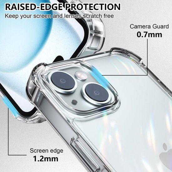 iPhone 15 Plus Hoesjes – Transparante Backcover – Schokbestendig – Met Nekkoord – Groen-Ilumina Benelux