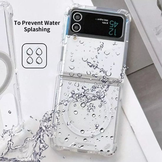 Samsung Galaxy Z Flip 4 Hoesjes – Transparante TPU Backcover – MagSafe Compatibel – Schokbestendig – Dun & Flexibel-Ilumina Benelux