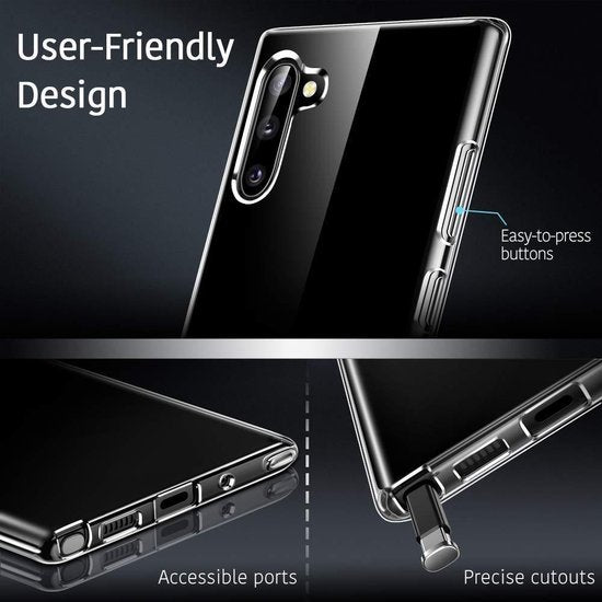 Samsung Galaxy Note 10 Plus Hoesjes – Siliconen Backcover – Soft Touch – Transparant-Ilumina Benelux