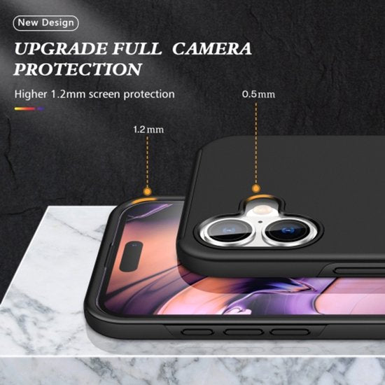 Samsung Galaxy A06 Hoesjes – Shockproof Backcover – Inclusief Gehard Glas Screenprotector – Roze-Ilumina Benelux