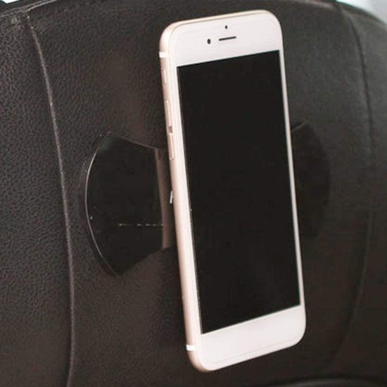 Telefoonhouder auto – Siliconen antislip sticker pad – Voor dashboard & bureau – Herbruikbaar – Zwart-Ilumina Benelux