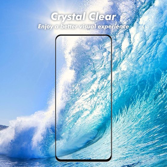 Full Cover Screenprotector - Geschikt voor Motorola Moto E20 / E30 / E40 Full Screenprotector 5x - 9H Glas