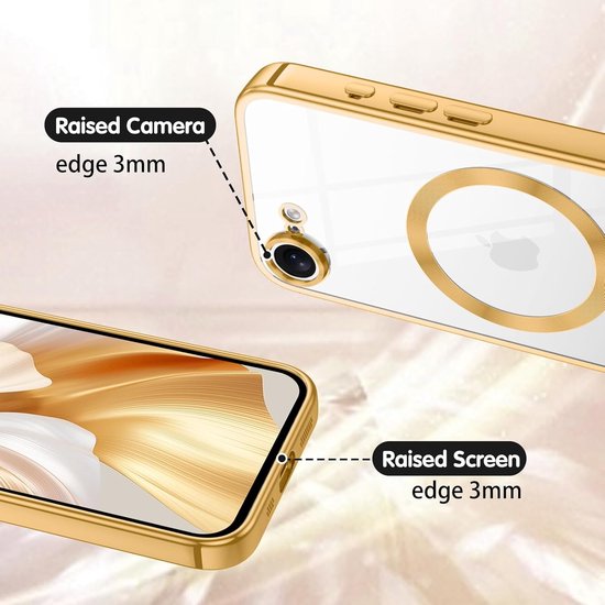 iPhone 16e Hoesjes – MagSafe Compatible Backcover – Ingebouwde Camerabescherming – Roségoud-Ilumina Benelux