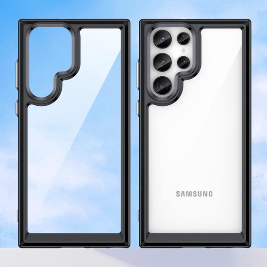 Samsung Galaxy S21 Ultra Hoesjes – Transparante Acryl Backcover – TPU Bumper – Hybride – Helder-Ilumina Benelux
