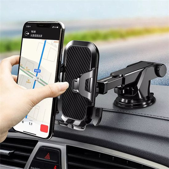 Telefoonhouder auto – Extra sterke zuignap – Dashboard & voorruit – Universeel verstelbaar – Zwart-Ilumina Benelux