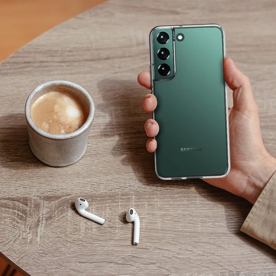 Samsung Galaxy S22 Hoesjes – Siliconen Backcover – Soft TPU – Transparant – Schokbestendig