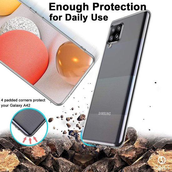Samsung Galaxy A42 5G Hoesjes – Siliconen Backcover – Soft Touch – Transparant-Ilumina Benelux