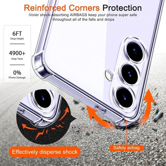Samsung Galaxy S23 Plus Hoesjes – Siliconen Backcover – Schokbestendig – Camera Beschermer – Transparant-Ilumina Benelux