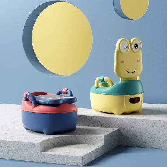 Plaspotje peuter - Toilettrainer met deksel - Kind WC verkleiner - Voor jongen & meisje - Blauw-Ilumina Benelux
