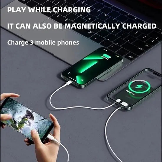 Powerbank 10000mAh – Compacte Snellader met LED Display – USB & USB-C – Draagbare Externe Batterij – Geschikt voor iPhone, Samsung, Xiaomi & Meer-Ilumina Benelux
