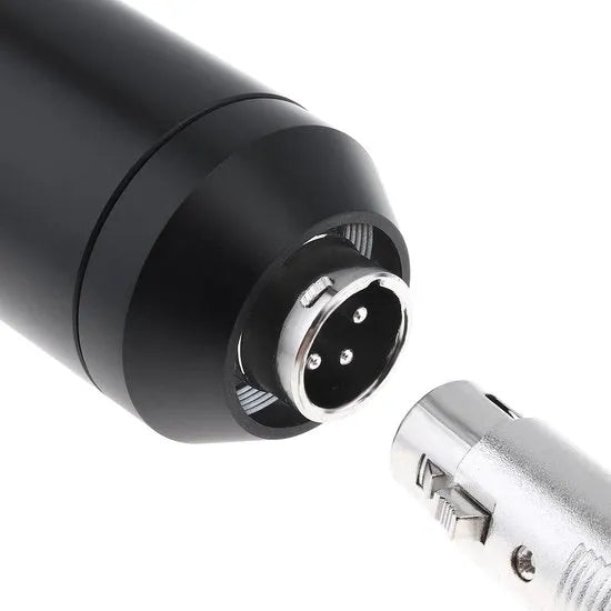 LB Condensator Microfoon Set – Studio Microfoon – XLR naar 3.5mm – Podcast Microfoon – Streaming – Gaming – Zingen – Opnames – Zwart-Ilumina Benelux