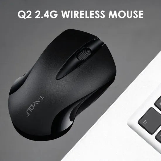 Draadloze Muis 2.4GHz – 1200 DPI – USB Nano Ontvanger – Ergonomisch Design – Voor Windows, Mac & Linux