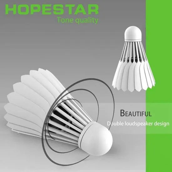 Hopestar Badminton T1 Bluetooth Speaker – Cartoon Draagbare Mini Speaker – Wit-Ilumina Benelux