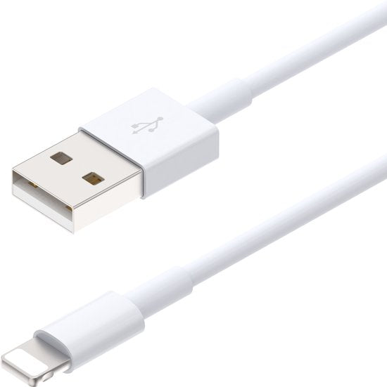 Lightning Oplaadkabel – USB naar Lightning kabel – 2 Meter – Snelladen – Wit-USB-Kabels-Ilumina Benelux