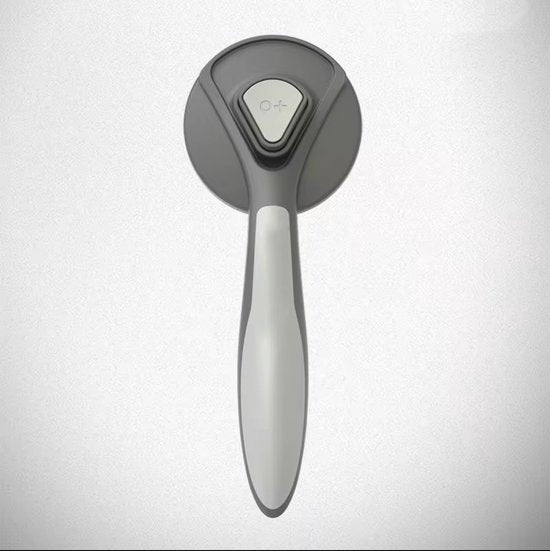 Kattenborstel – Zelfreinigende kattenkam – Massageborstel – 19,3 cm – Grijs-Ilumina Benelux