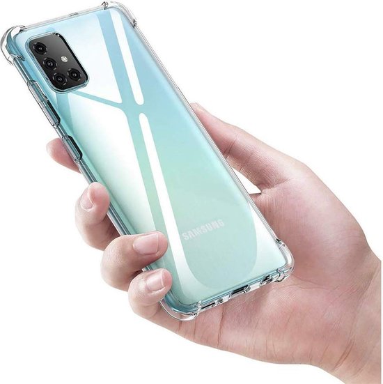Samsung Galaxy A51 Hoesjes – Siliconen Backcover – Schokbestendig – Transparant-Ilumina Benelux