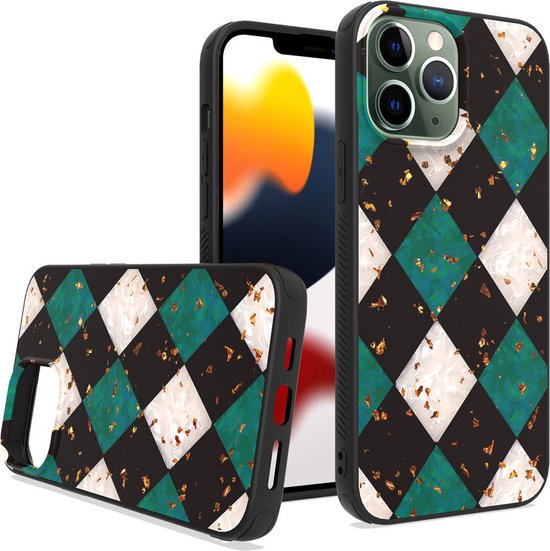 iPhone 14 Plus Hoesjes – Siliconen Backcover – Ultra Diamonds Print – Schokbestendig – Transparant-Ilumina Benelux