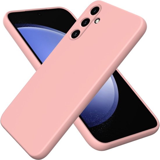 Samsung Galaxy S23 Hoesjes – Liquid Siliconen Backcover – Soft Touch – Flexibel – Roze-Ilumina Benelux