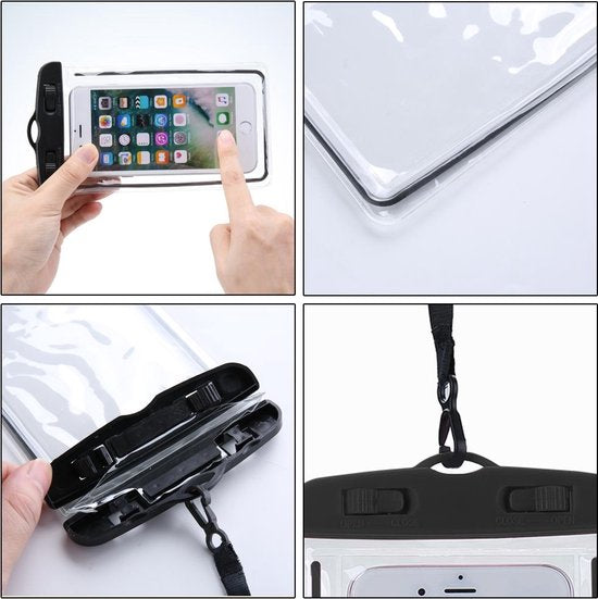Waterdichte Telefoontas – Universeel – Met Koord – Spat- en Waterdicht – Transparant-Ilumina Benelux
