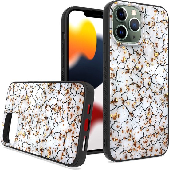 iPhone 14 Plus Hoesjes – Siliconen Backcover – Print Broken Wall – Schokbestendig-Ilumina Benelux