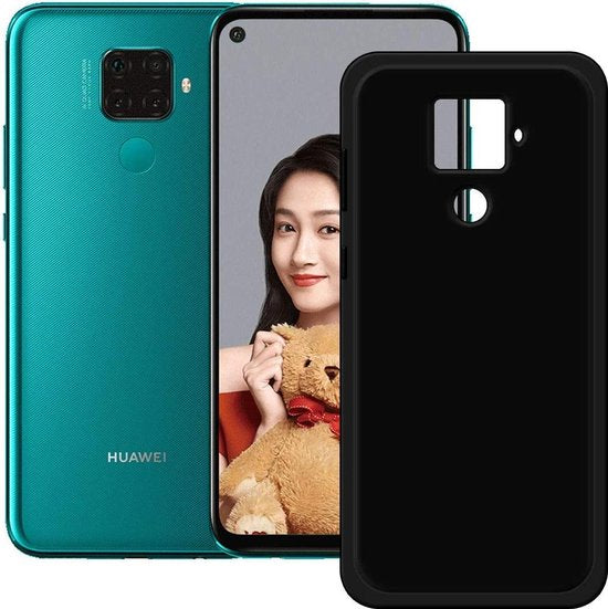 Huawei Mate 30 Lite Hoesjes – Siliconen Backcover – Soft Grip – Schokbestendig – Zwart-Ilumina Benelux