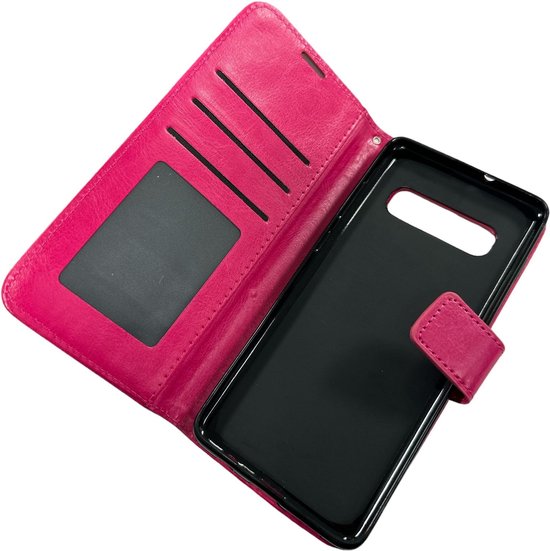 Samsung Galaxy S8 Plus Hoesjes – Portemonnee Hoes – Pasjeshouder – Magneetsluiting – Roze-Ilumina Benelux
