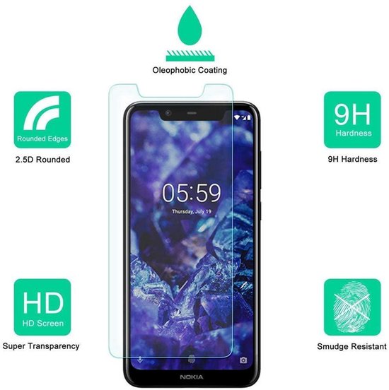 Nokia 5.1 Plus Hoesjes – Portemonnee Hoes – Magneetsluiting – Inclusief 2x Screenprotector – Bruin-Ilumina Benelux