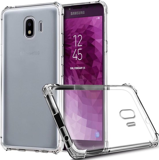 Samsung Galaxy J4 Hoesjes – Shockproof Backcover – Schokbestendig – Transparant-Ilumina Benelux