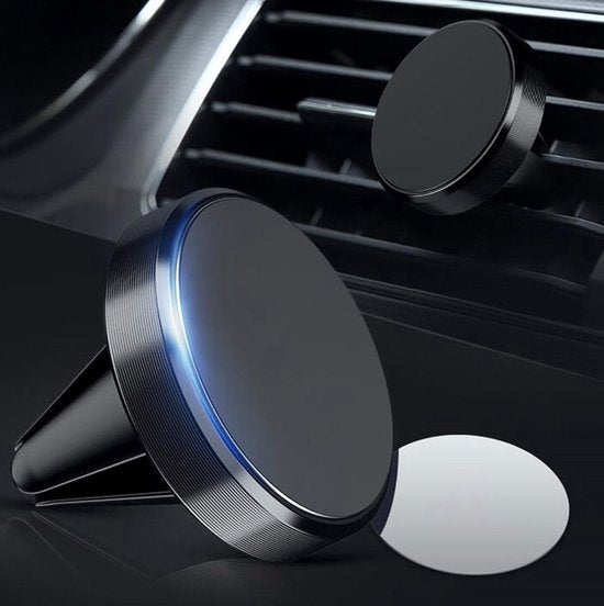 Telefoonhouder auto – Magnetisch – Voor Ventilatierooster – Universeel – Zwart-Telefoonhouders-Ilumina Benelux