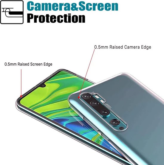 Xiaomi Mi Note 10 Lite Hoesjes – Siliconen Backcover – Flexibel – Transparant-Ilumina Benelux