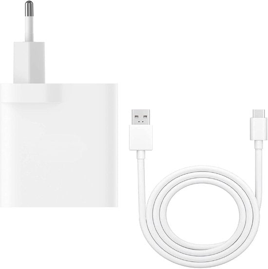 Oplader – Geschikt voor Samsung/Xiaomi/Sony/Oppo/OnePlus/Motorola/Google – 30W Snellader – USB-C naar USB-A kabel 1m-Oplader-Ilumina Benelux
