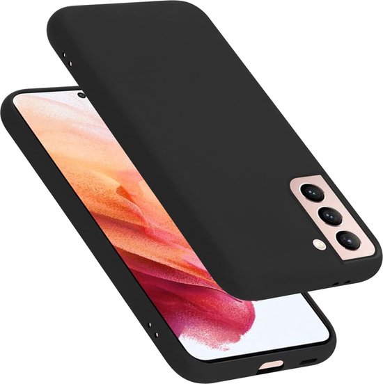 Samsung Galaxy S22 Hoesjes – Siliconen Backcover – Soft Touch – Zwart + Screenprotector Gehard Glas – Anti Kras – Transparant-Ilumina Benelux