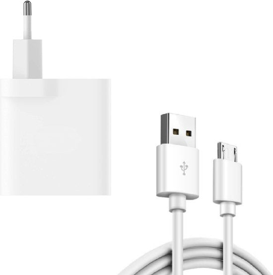 Oplader – Geschikt voor Samsung Galaxy S4/S5/S6/S7/Note 4/A-serie/J-serie – 30W Snellader – Micro-USB Kabel 1m-Oplader-Ilumina Benelux