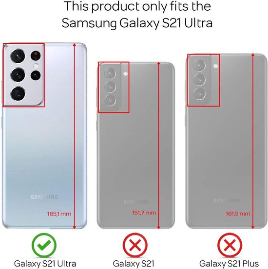 Samsung Galaxy S21 Ultra Hoesjes – Transparante TPU Siliconen Backcover – Soft Case – Inclusief 3x Screenprotector-Ilumina Benelux
