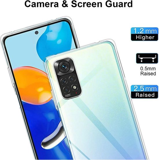 Xiaomi Redmi Note 11 Pro+ 5G Hoesjes – Siliconen Backcover – Flexibel – Transparant – Soft TPU-Ilumina Benelux