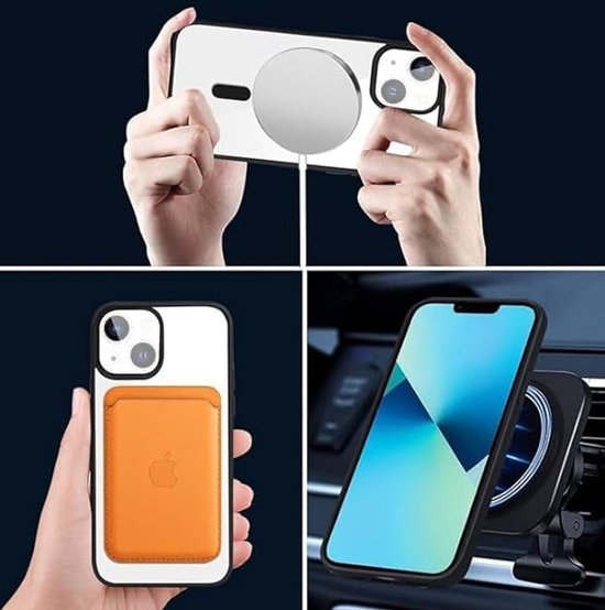 iPhone 16 Plus Hoesjes – Magnetische Backcover – MagSafe Compatibel – Blauw-Ilumina Benelux