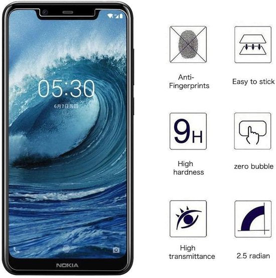 Nokia 5.1 Plus Hoesjes – Portemonnee Hoes – Magneetsluiting – Inclusief 2x Screenprotector – Goud-Ilumina Benelux