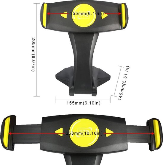 Tablethouder bureau – 360° draaibaar & verstelbaar – Antislip ergonomische standaard – 7-15 inch – Zwart-Tablethouder-Ilumina Benelux
