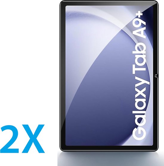 Screenprotector – Geschikt voor Samsung Galaxy Tab A9 Plus/A11 Plus 11 inch – 2x Gehard Glas – Anti-kras-tabletscreenprotectors-Ilumina Benelux