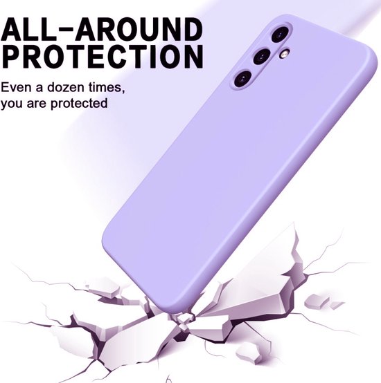 Samsung Galaxy A34 Hoesjes – Liquid Siliconen Backcover – Soft Touch – Flexibel – Paars-Ilumina Benelux