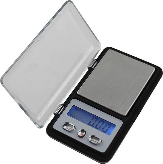 Digitale precisieweegschaal – Mini pocket weegschaal – 200g capaciteit – 0,01g nauwkeurig – Zwart-Ilumina Benelux