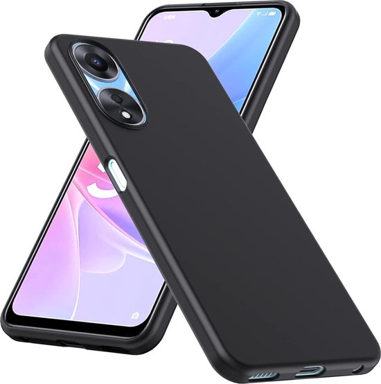 Oppo A58 5G / A78 5G Hoesjes – Siliconen Backcover – Soft Silicone – Zwart-Ilumina Benelux