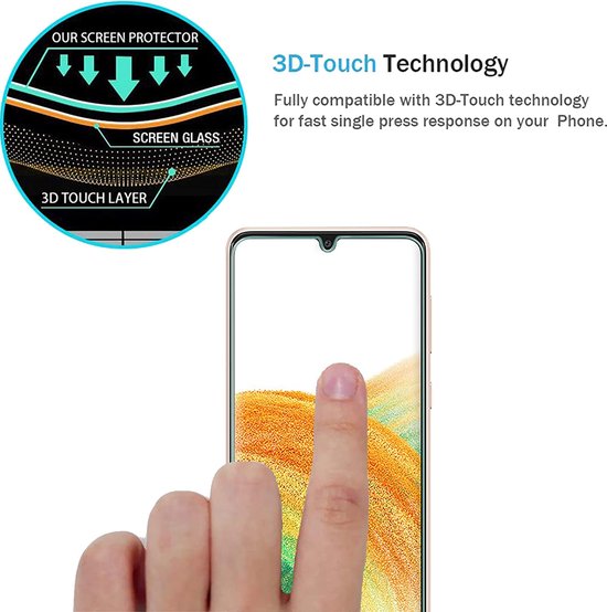 Samsung Galaxy A33 5G Hoesjes – Anti-Shock Siliconen Backcover + 2x Screenprotector – Schokbestendig – Zwart-Ilumina Benelux