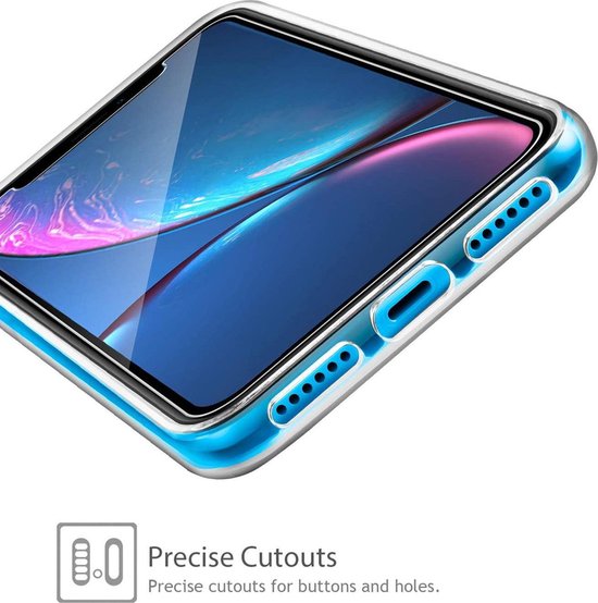 iPhone X/XS Hoesjes – Transparante TPU Siliconen Backcover – Inclusief 2x Gehard Glas Screenprotector – Anti-kras-Ilumina Benelux