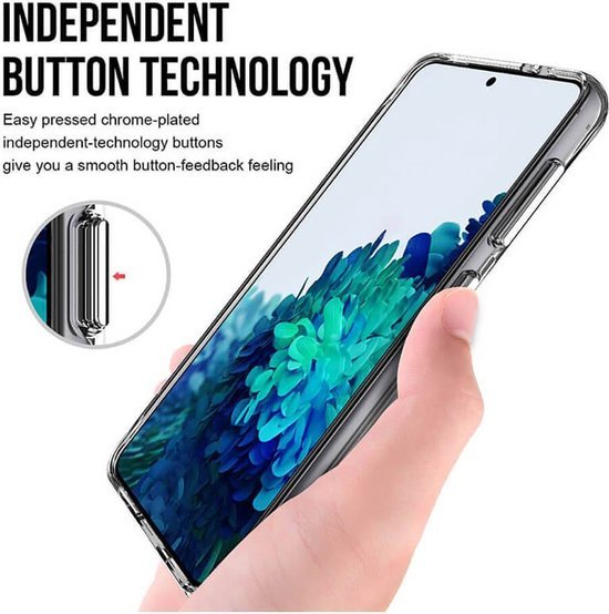 Samsung Galaxy S23 Plus Hoesjes – Siliconen Backcover – Military Grade Schokbestendig – Crystal Clear Transparant-Ilumina Benelux