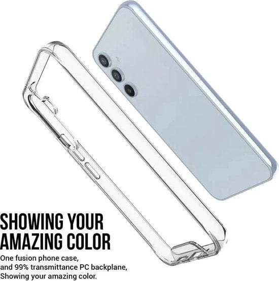 Samsung Galaxy A54 Hoesjes – Siliconen Backcover – Military Grade Schokbestendig – Crystal Clear Transparant-Ilumina Benelux